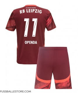 Günstige RB Leipzig Lois Openda #11 Auswärts Trikotsatzt Kinder 2024-25 Kurzarm (+ Kurze Hosen)